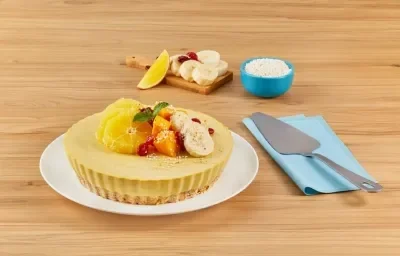 Tarta de frutas con amaranto