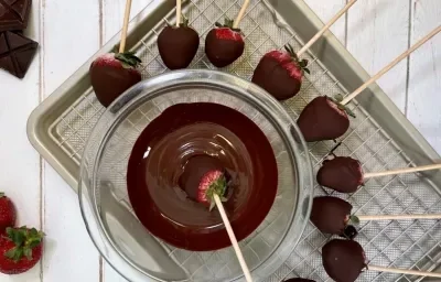 Fresas Cubiertas con Chocolate