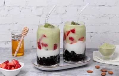 Matcha Boba Tea Latte Matcha Boba Tea Latte