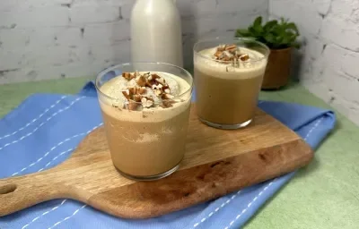 Frappé de café, canela y nuez