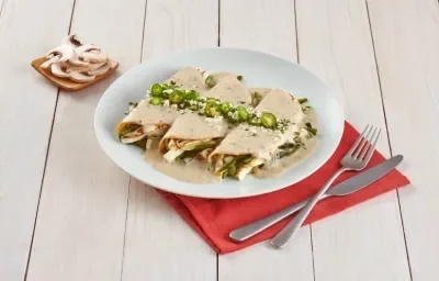 Enchiladas cremosas con queso