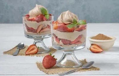 Fresas con Crema de Chocolate