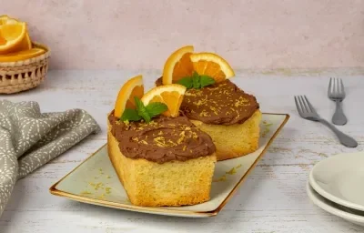 Panqué de Naranja con Betún de Chocolate