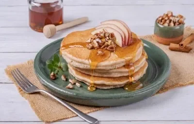 Hot Cakes de Avena Manzana Canela