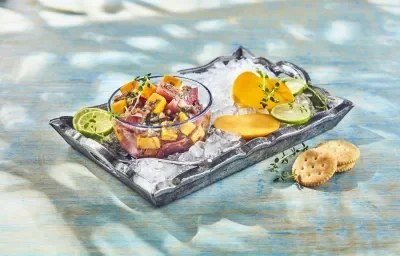 Ceviche de atún con mango