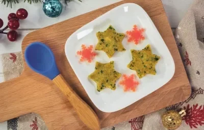 TOSTADITAS de ESPINACA y TRIGO preparadas con GERBER®