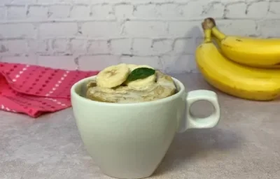 Mugcake de plátano