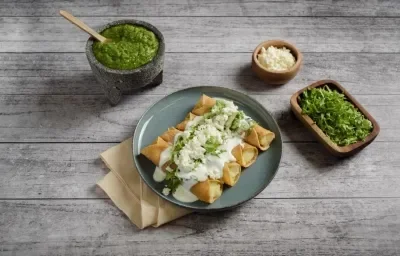 Tacos Dorados en Freidora de Aire