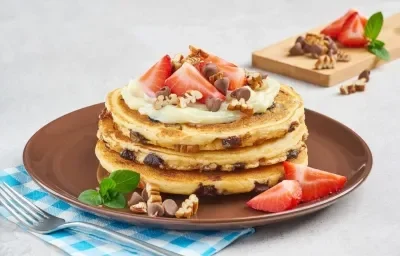 Hot Cakes con Chispas de Chocolate