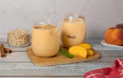 Agua de Durazno Con Avena