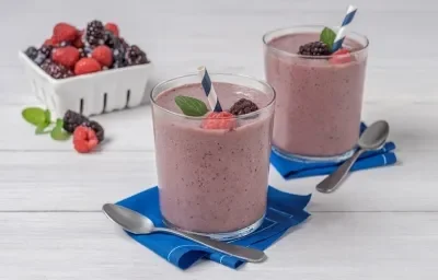 Smoothie Frutos Rojos con Café