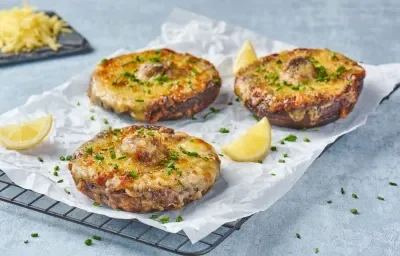 Portobello con Crema de Queso