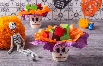 Vasitos de Gelatina de Catrina