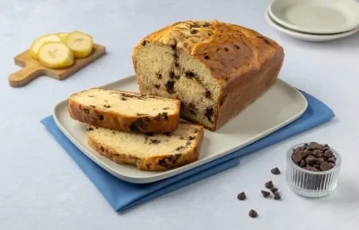 Panqué de Plátano con Chispas de Chocolate