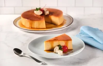 FLAN de MAZAPAN preparado con Leche Condensada LA LECHERA®