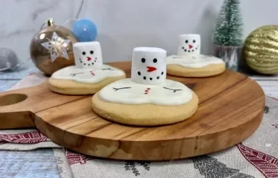 Galletas de Muñeco de Nieve