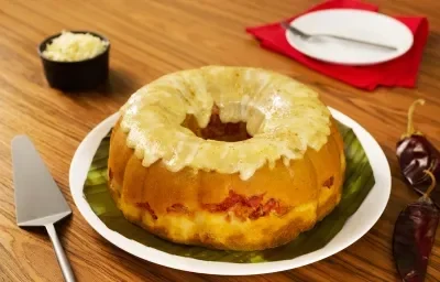 Rosca de tamal con choriqueso