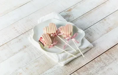 Paletas de cheesecake