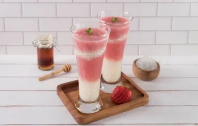 Frappé de Fresa y Tapioca