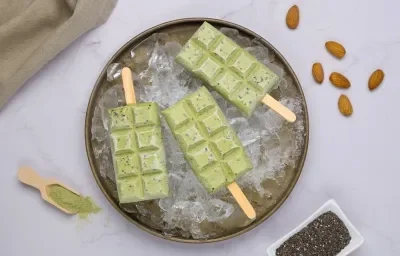 Paletas Heladas de Matcha