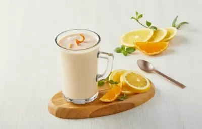 Atole de naranja y mandarina