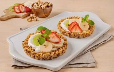 Tarta de Nueces con Fruta