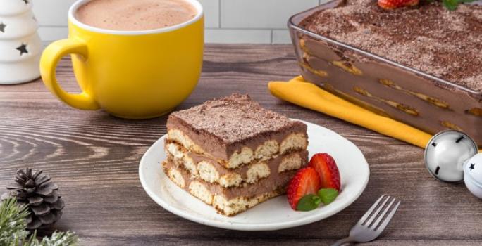 Tiramisú con Crema de Chocolate