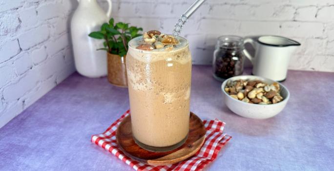 Frappé de Nueces con Café