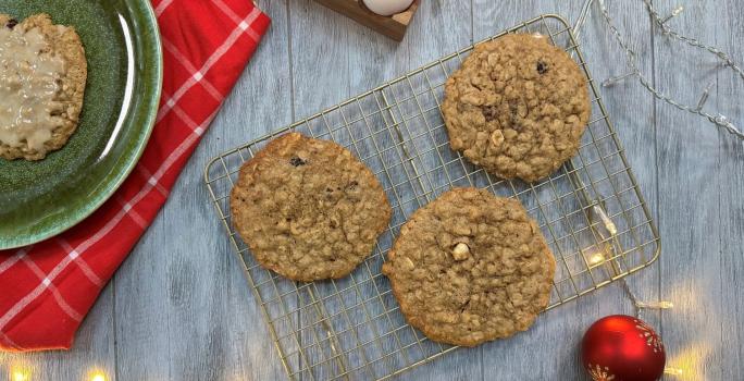 Galletas de Avena con Glaseado de Jengibre