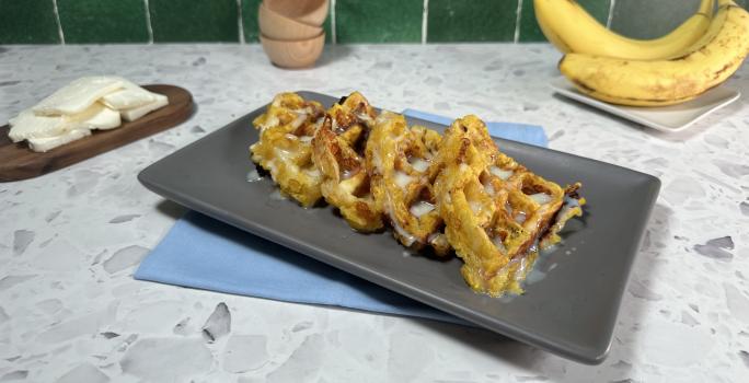 Waffles de Plátano