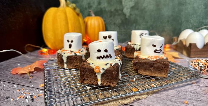 Fantasmas de Bombón con Brownies