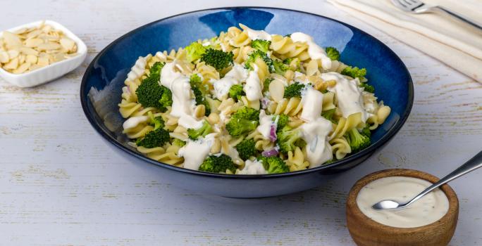 Ensalada de Brócoli con Aderezo de Yogurt