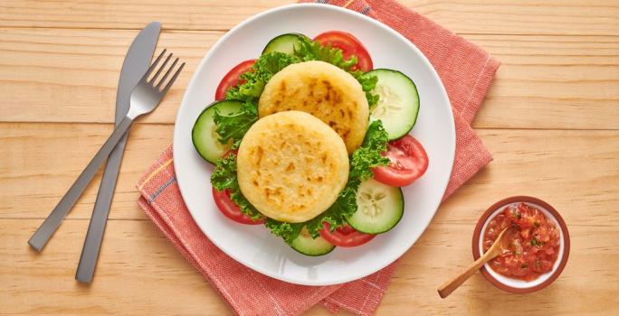 Tortitas de Papa con Ensalada