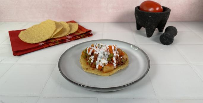 Tostadas de Picadillo