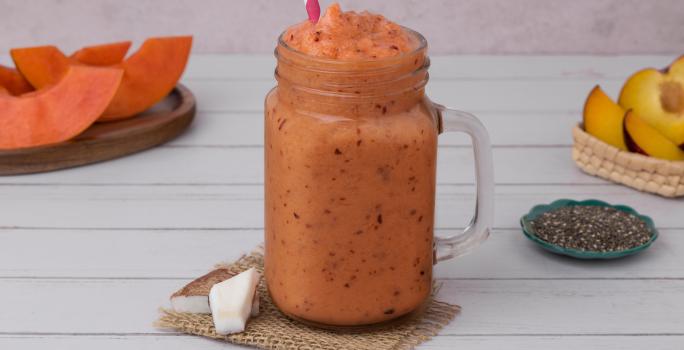 Smoothie de Papaya con Ciruela