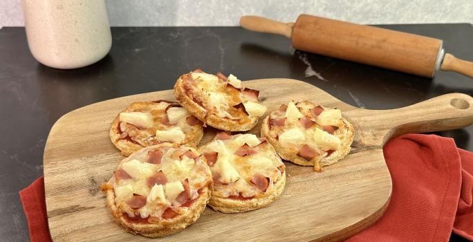 Mini Pizza con Pan de Sándwich