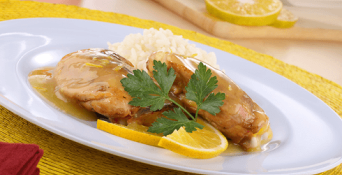 Muslos de pollo en salsa de naranja | Recetas Nestlé