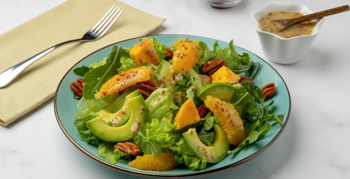 Ensalada con Aderezo de Mostaza y Miel