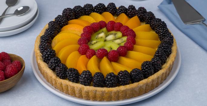 Tarta de Queso con Frutas