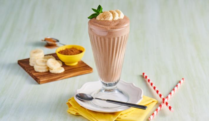 Frappé de Chocolate con Plátano