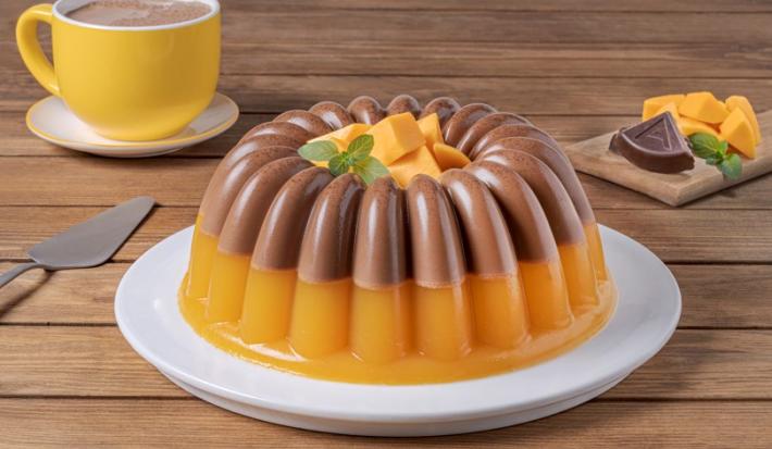 Gelatina de Mango con Chocolate