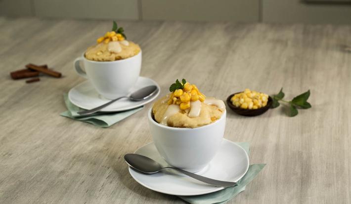 Mug cake de elote