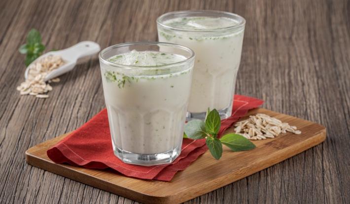 Agua de Avena con Menta