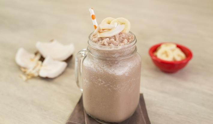 Smoothie de cocoa y platano