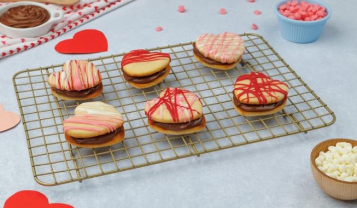 Galletas de Corazón Rellenas