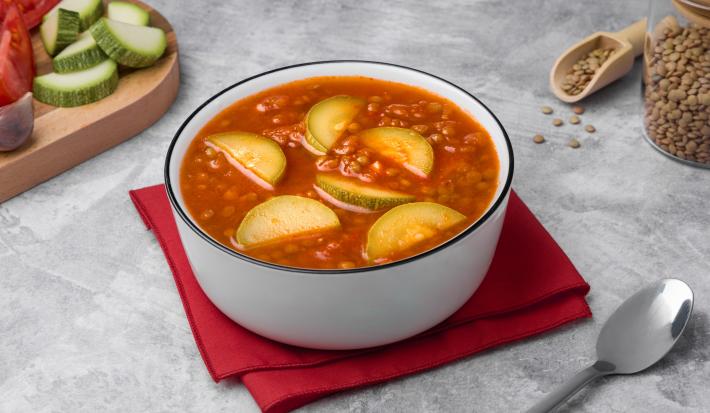 Sopa de Lentejas con Calabaza