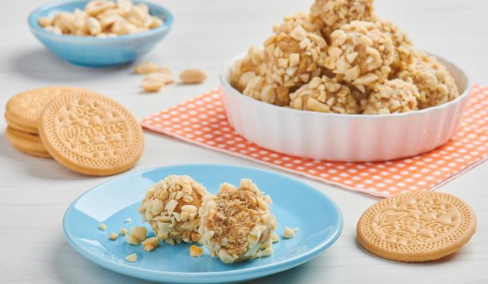 Trufas de Galleta con Cacahuate