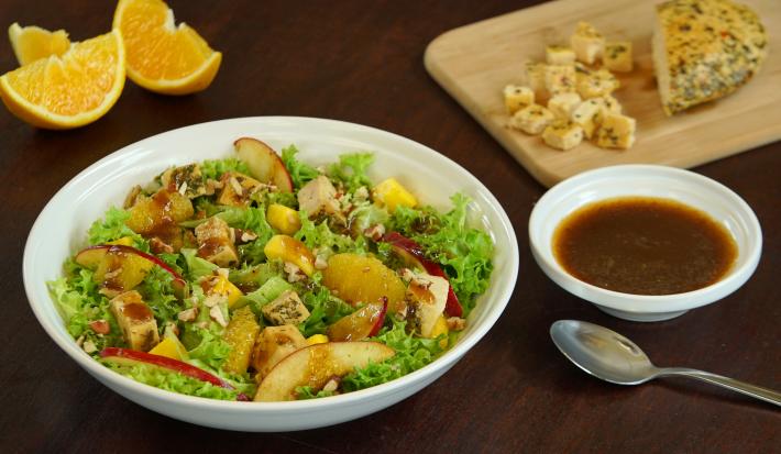 ENSALADA CON VINAGRETA DE NARANJA