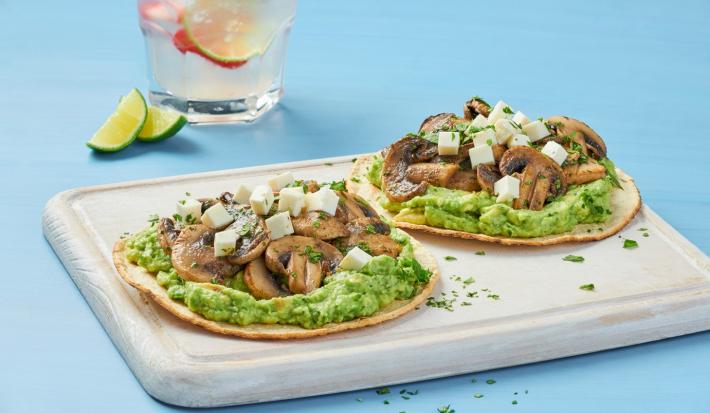 Tostadas de champiñon