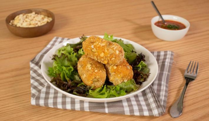 CROQUETAS de GARBANZO con ATÚN preparadas con Salsa Tipo Inglesa MAGGI®